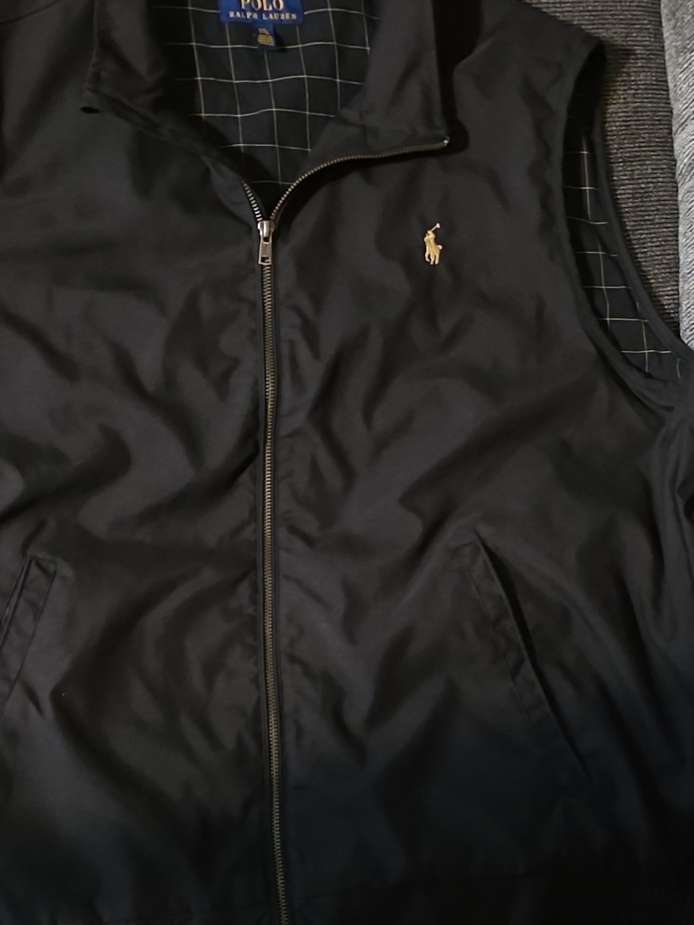 Polo by Ralph Lauren Men's Black Zip-Front Vest
